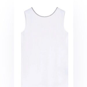 Fabiana Filippi Ivory Merino Wool Silk Knit Sleeveless Top – XL / IT48